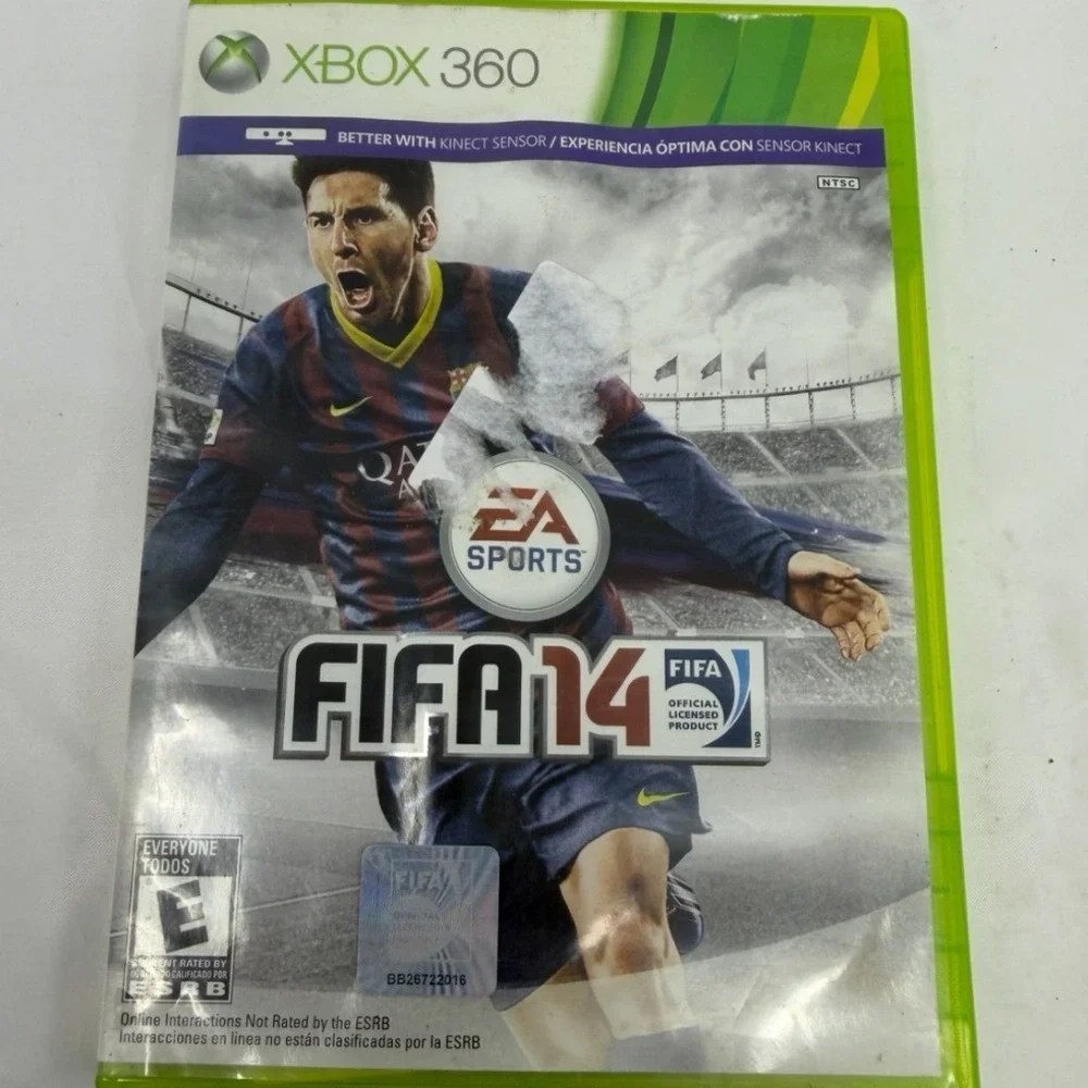 FIFA 14 Xbox 360 EA Sports Soccer Video Game Lionel Messi Cover NTSC